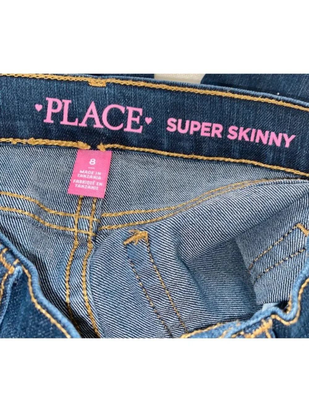 The Children’s Place Kids Little Girls Super Skinny Denim Jeans Pant Size 8